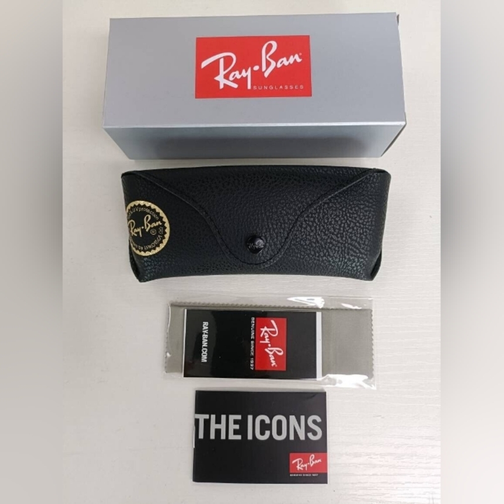 LIKE NEW RayBan Round Metal RB3447 Silver Mirror Ray ban Sunglasses - Picture 12 of 16